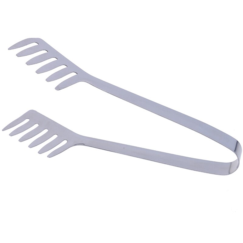 Stainless Steel Food Comb Clip Spaghetti Thongs Noodles Pointed Food Holder Western Restaurant Tools