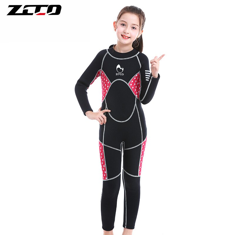 3MM Neoprene Boys Thermal Wetsuits Full-body Children Anti-UV Keep Warm Diving Suits Surf Swimwear Suit for kids