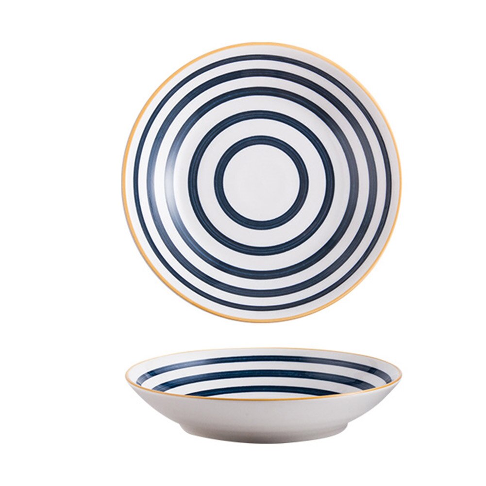 Dinner Plates Microwave Safe Lunch Plates Reusable Eco-friendly Free Lightweight Dirt-resistant Easy Clean D6: B