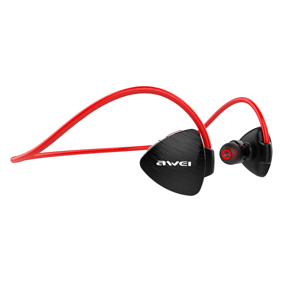 Awei Draadloze In-Ear Bluetooth Nekband Koptelefoon Sport Hals Opknoping Hoofdtelefoon: Rood