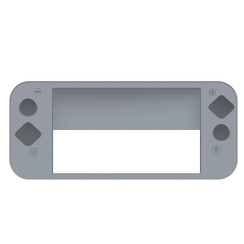 For nintendo switch oled full cover case, silicone soft protective cover, anti-fall shockproof gaming accessory: Grey