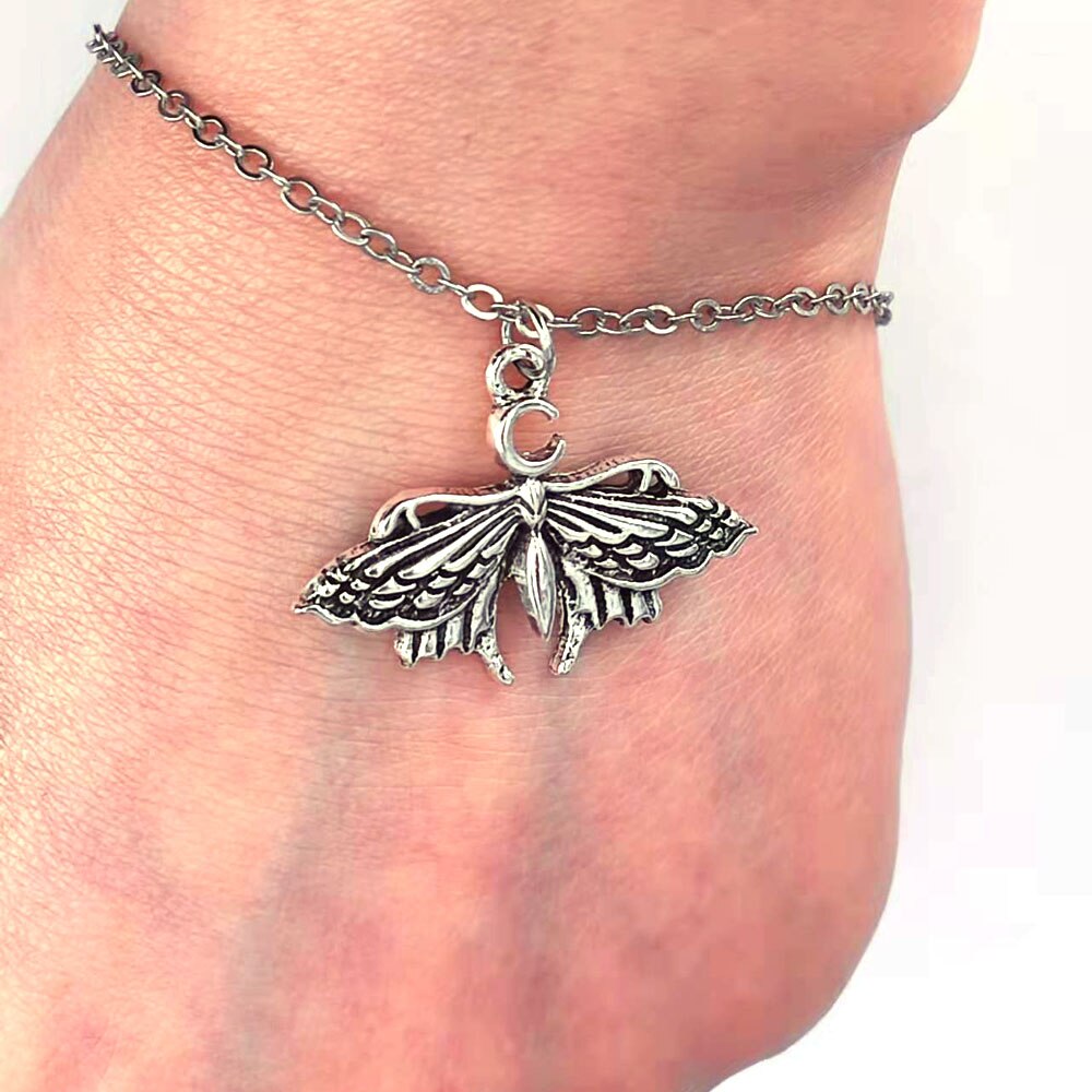 5 stk 30mm*22mm gammelt sølv måne tilbehør dyr møl... – Grandado, image size:1000x1000