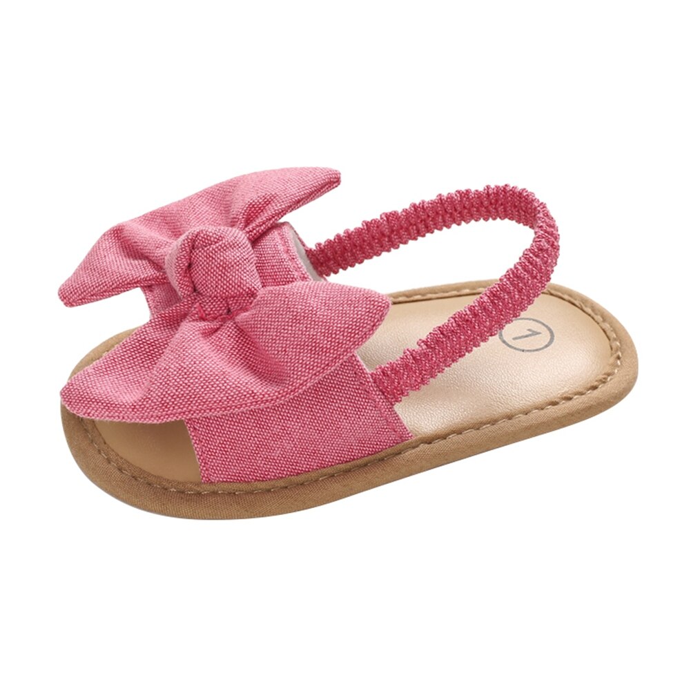 Fokusnorm børn småbørn baby piger sommersko store sløjfe sandaler sommer strand sko spædbarn baby sko