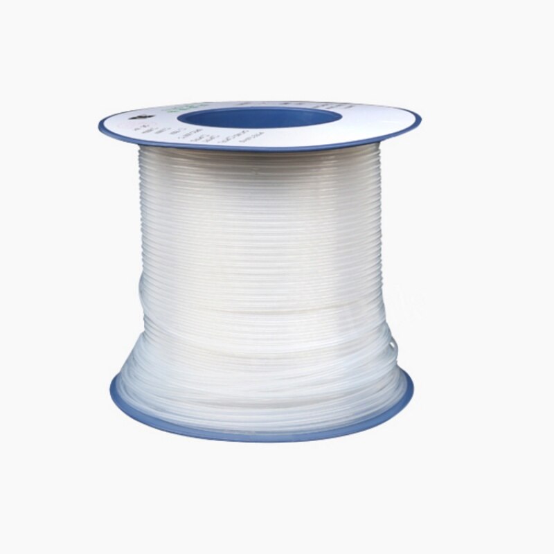 PTFE Tube White ID 9.6mm x 12.7mm OD F46 Insulated Heat Protect Transmit Hose Rigid Temperature Corrosion Resistance 600V