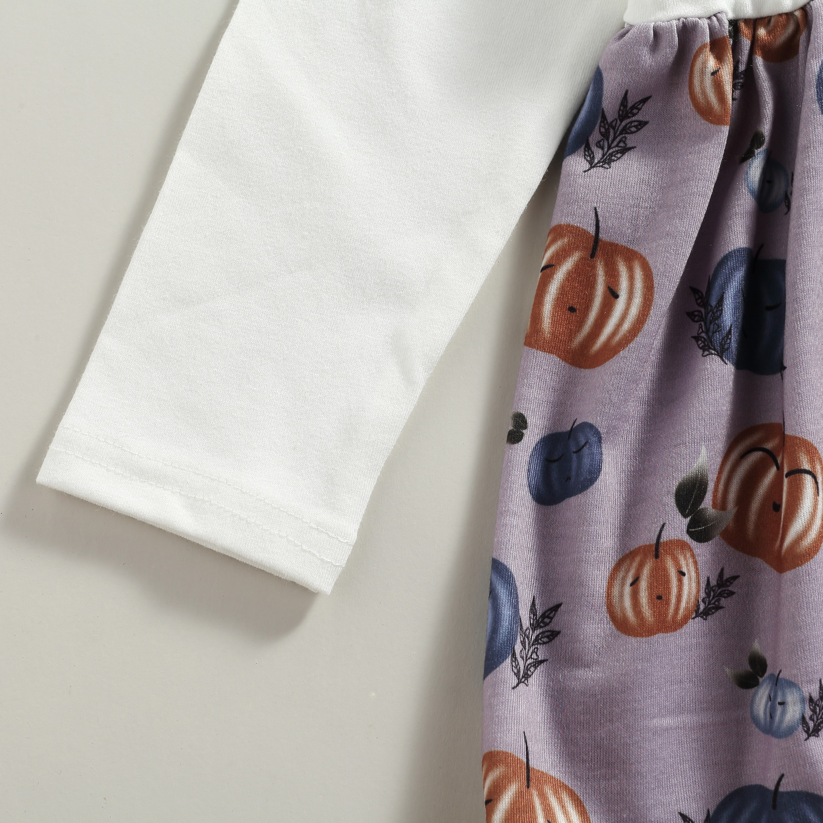 Toddler Baby Girls Princess Dress abito a maniche lunghe con stampa zucca di Halloween per bambini neonati estivi 6 mesi-4 anni vestiti