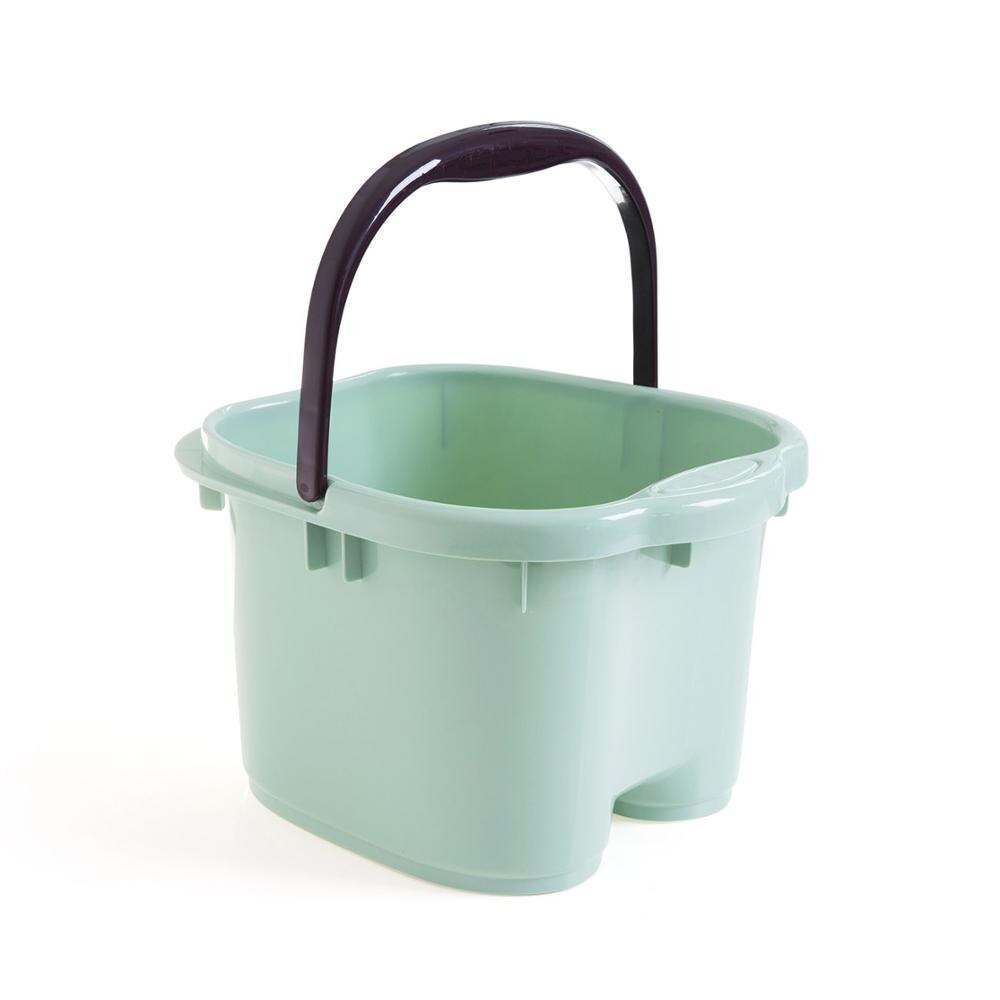 Cubo de plástico para baño de pies, Cubo de plástico para bañera de pies, lavable, portátil, contenedor de agua, cubo grande,: Verde