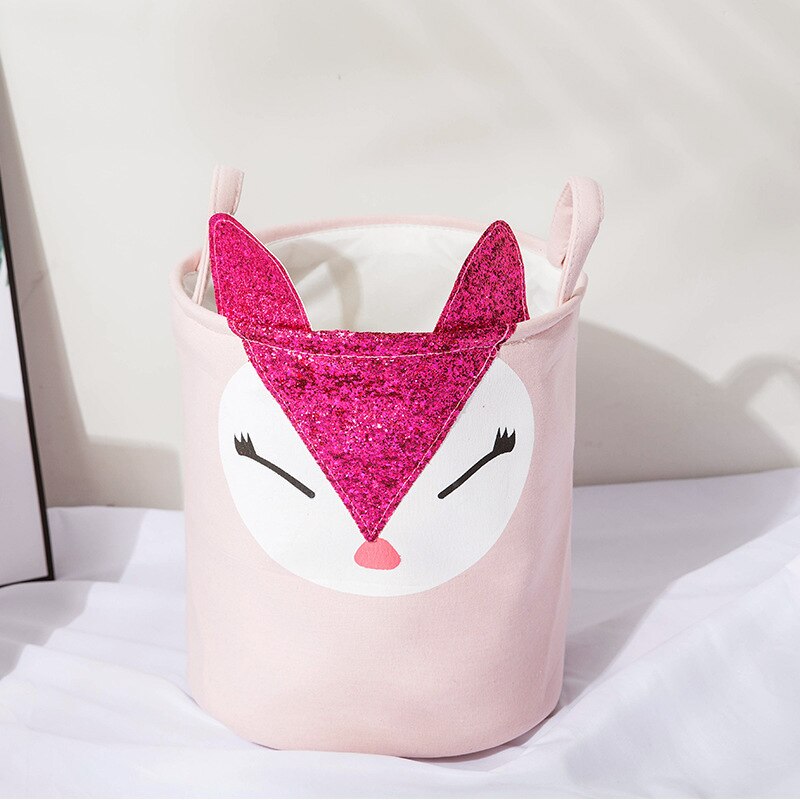 Bathroom Folding Laundry Basket Cloth Toys Cute Ccartoon Folding Bag Room Clothes Organizer Storage Laundry Basket Bag