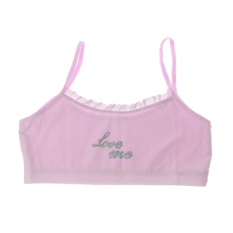 Unge piger bomuld camisoles pige undertøj trykning blonder vest top til teenagere træning camisole