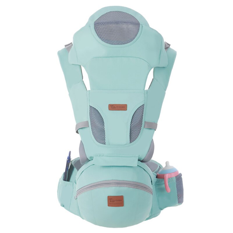 0-4 Jaar Ergonomische Draagzak Baby Baby Heupdrager Carrier Voorkant Ergonomische Kangoeroe Draagdoek Draagdoek Voor Baby reizen: Green