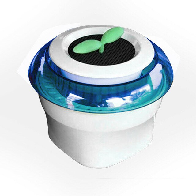 Auto Accessories Interior Space Air Purifier Air Freshener USB Powered Air Cleaner Car Decoration with Car Power Converter: Blue