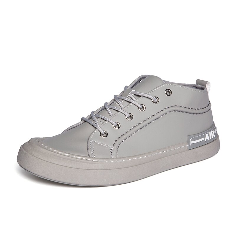 Canvas skor herr vår sommar fritid canvas skor för herr snörning plattor herr skor kör sneakers herr skor: Grå / 9.5