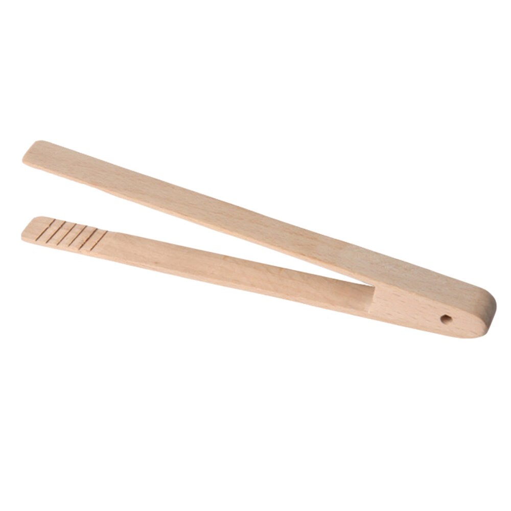Pince à Toast en bois de bambou, outils de cuisine, Gadgets en bois de bambou, grille-pain, sucre, glace, thé, pince à salade