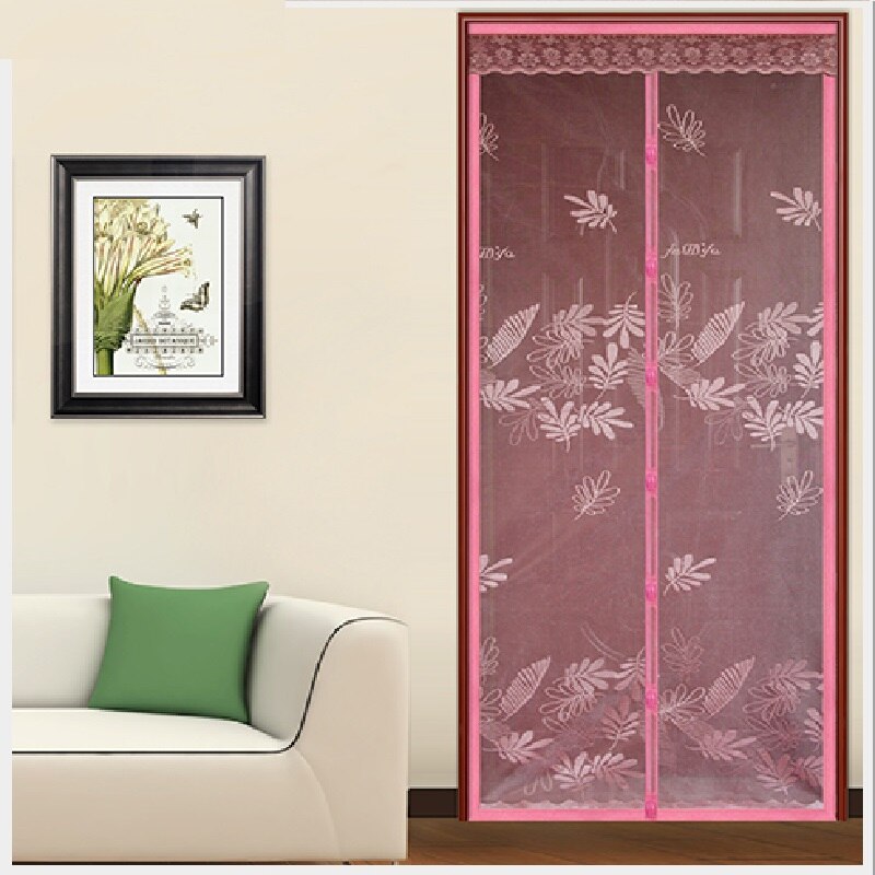 Hoogwaardige Stof Zomer Anti-muggen Magnetische Zachte Hordeur Gordijn Insect Mesh Fly Bug Beschermen Encryptie 100x210 CM Coffe