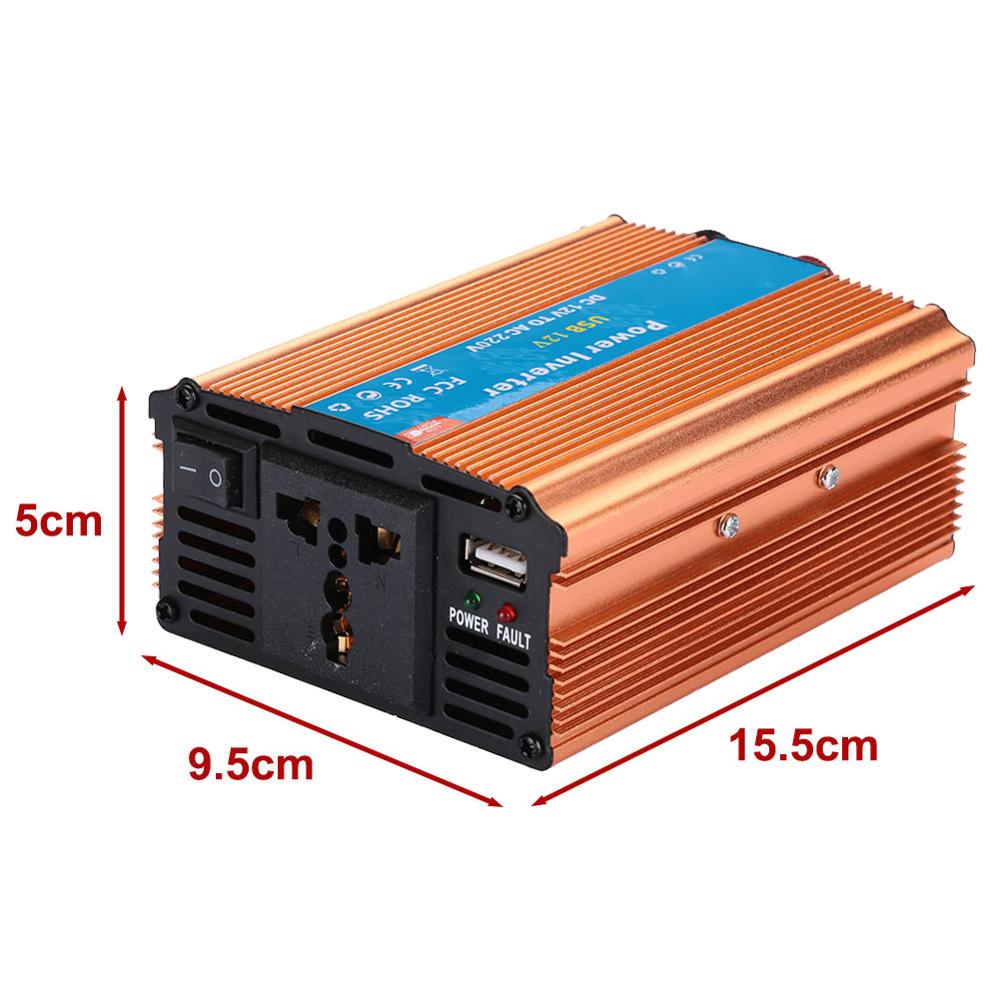 Inverter 220V 600W DC 12V To 220V Ac Pure Sine Wave Voltage Converter 12 220 Power Car Micro Inverter solar Car Inverter