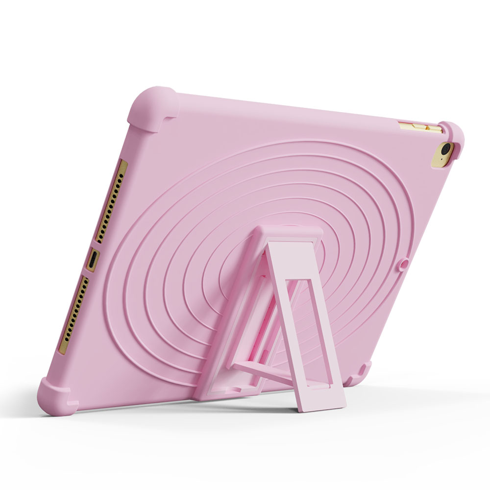 Funda de silicona suave para tableta de 9,7 pulgadas, protector de cuerpo completo de para funda de ipad air, para niños, ipad 5/6ª generación, ipad air 2 pro: Rosa
