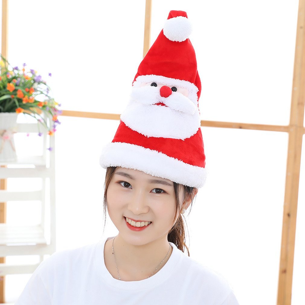 Santa Hat Electric Christmas Hat With Light Sing Illuminated Swing Dancing Festive & Party Supplies For Kids