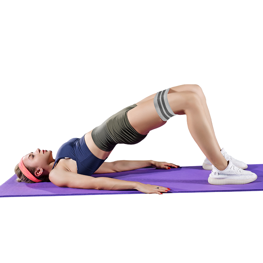 Bandes de résistance en tissu pour butin de hanche, bandes élastiques d'entraînement pour fessiers et cuisses, cercle de Squat, bandes de Fitness extensibles, boucles, équipement de gymnastique et de Yoga