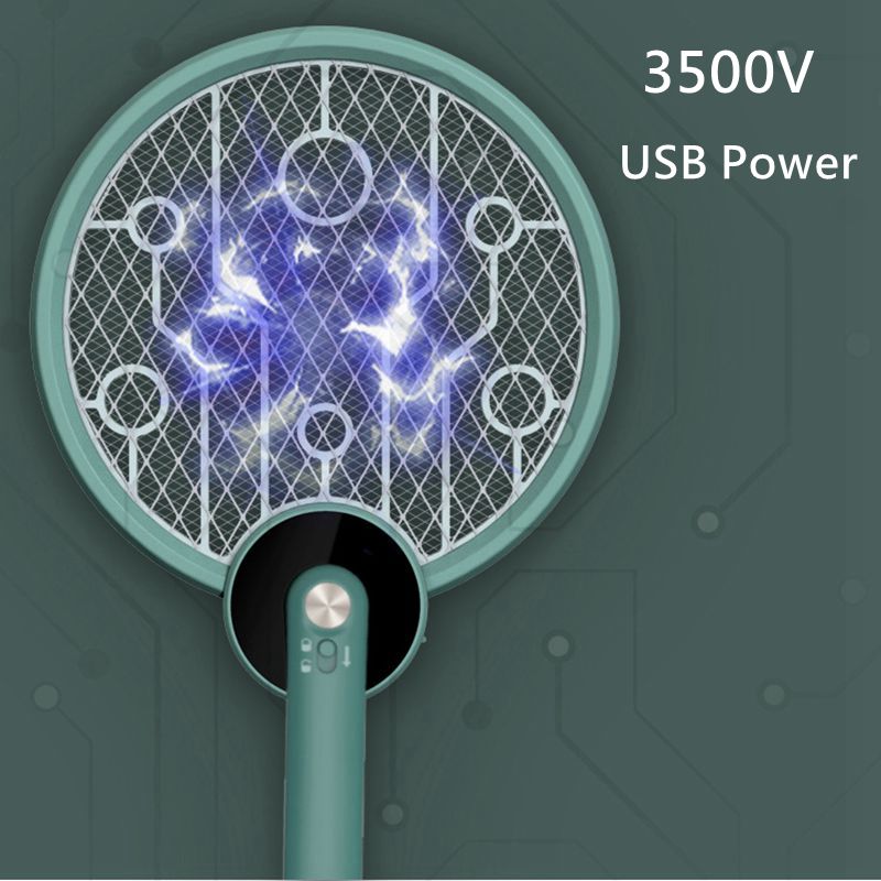 Mosquito Lamp Mosquito Fly Swatter USB Charging Safety Mesh Anti Mosquito Bug Handheld Foldable Bug Zappers