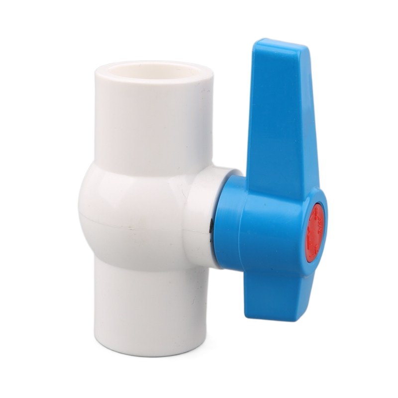 1Pc 20 25 32 40 50Mm Pvc Kogelkraan Waterleiding Kogelkraan Tuin Irrigatie Aquarium Fish Tank pvc Buis Valve: ID 20mm / WHITE