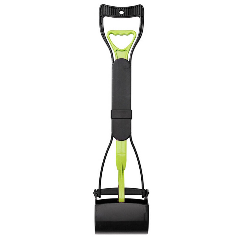 Scoop Clean Pick Up Transer Long Handle Dog Cat Pet Pooper Scooper Jaw Poop Scoop Clean Pick Up Waste: Green 