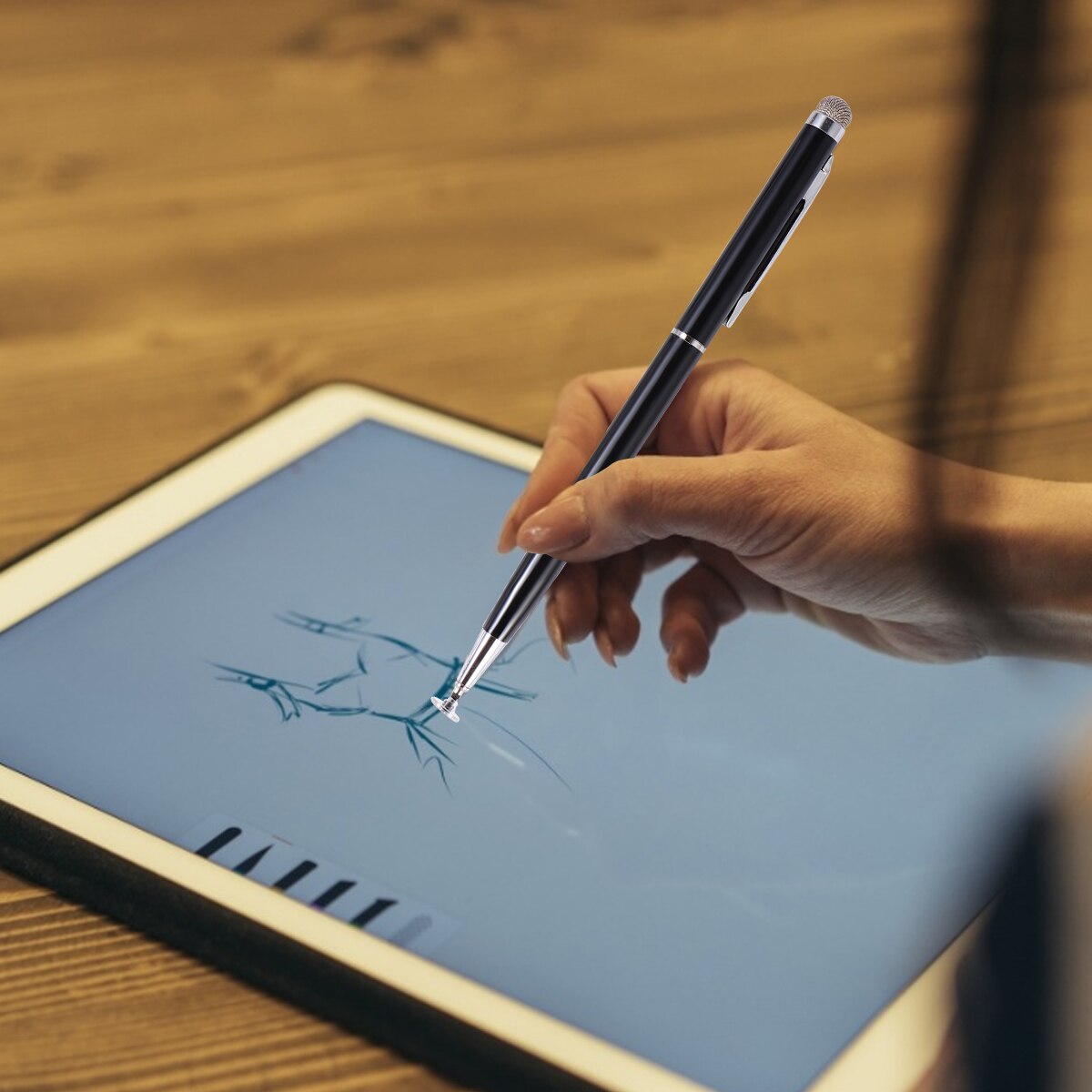 2 uds bolígrafo Stylus Universal lápiz lápices para pantalla táctil capacitiva de pintura de la pluma
