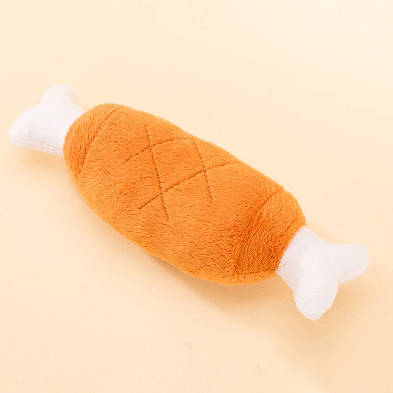 Jouets Anti-morsure pour chiens, pilons de poulet , jouet à mâcher pour chiots, jeu à mâcher pour animaux domestiques, jouets pour chiens, fournitures pour Peluche, carlin: 15