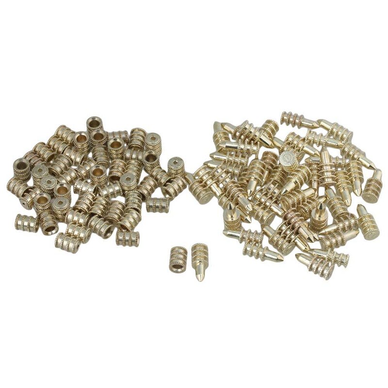 8x20mm Gold Zinc Alloy Table Leaf Dowel Aligner Pin Sets Table Top Leaf Alignment Pins Set of 50