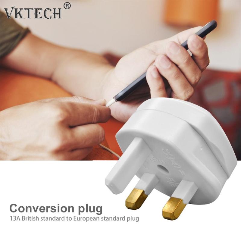 13A UK Conversion Plug to EU Plug Transform Switch Plugs Travel Adapter Converter Switch Plug
