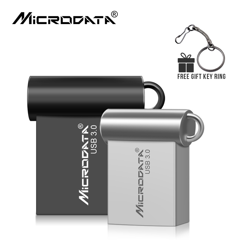 Mini metalen hoge snelheid USB3. 0 Flash Drive 16GB 32GB 64GB 128GB Flash Memory Stick Pendrive voor pc, laptop, tablet, autoradio,