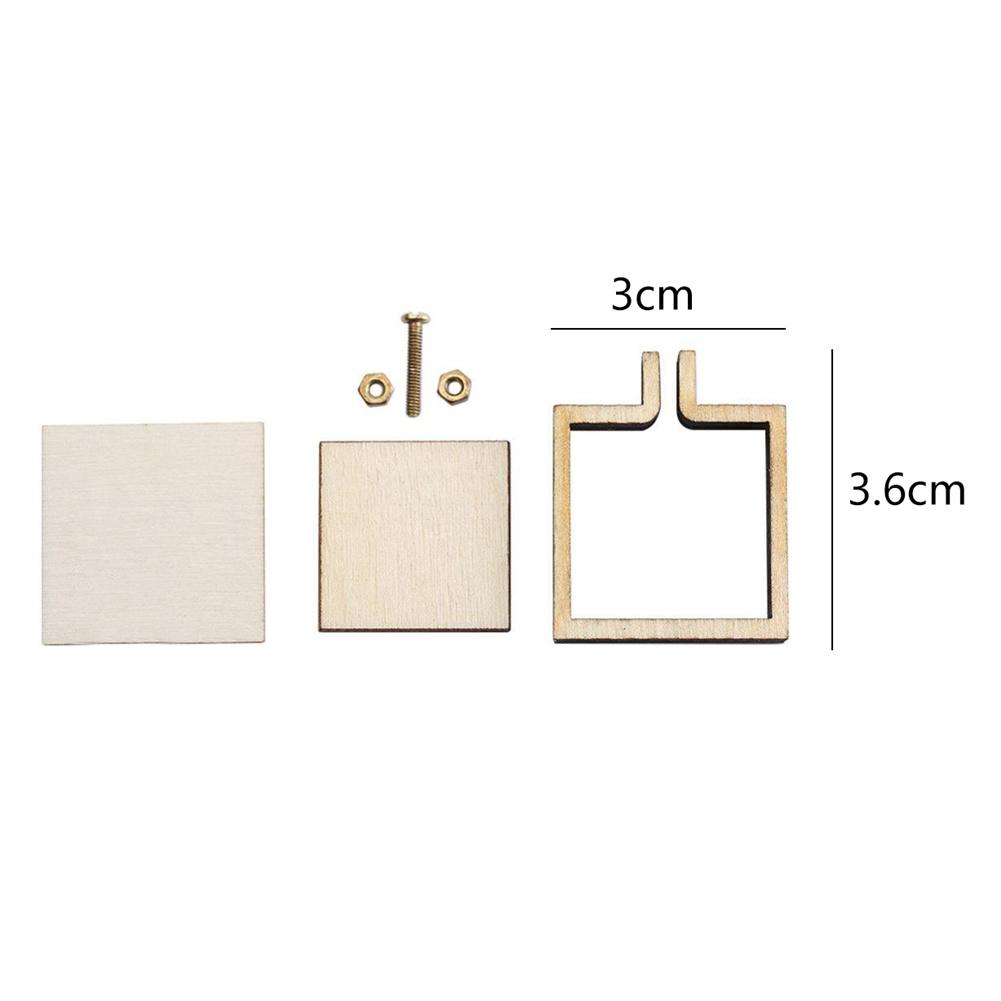 Mini Borduren Hoepel Frame Handgemaakte DIY Kruissteek Naaien Houten Naaien Proces Tool Snelle Levering