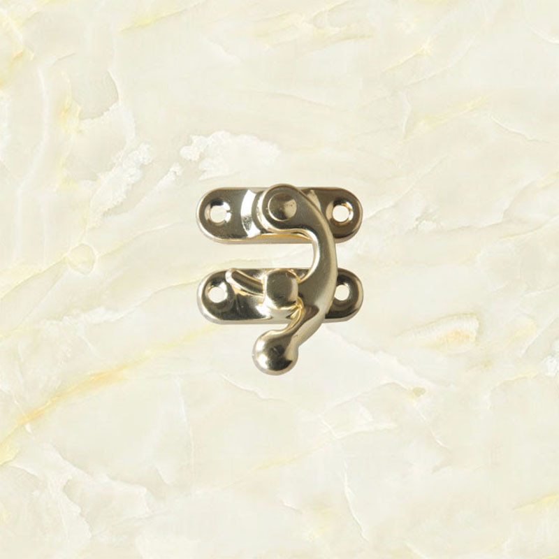 Decorative Hasps Jewelry Box Padlock 5PCS/Lot Furniture Hardware Antique With Screws Horns Locks Metal Lock Small