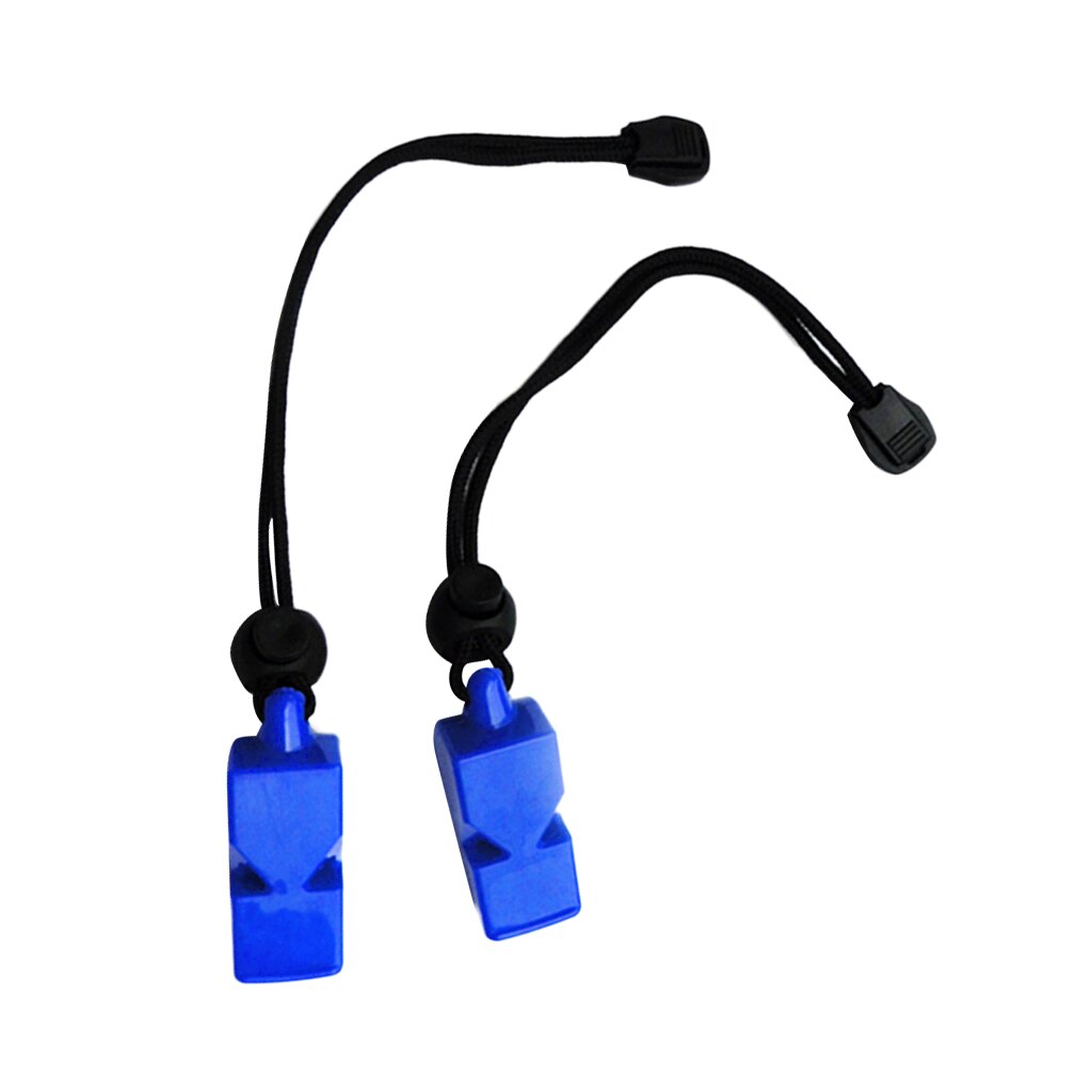 2 Pieces Safety Whistle Lanyard for Emergency Diving Water Sports