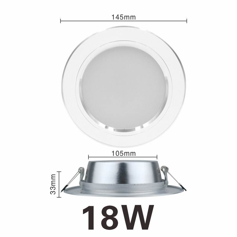 Faretto da incasso dimmerabile antiriflesso da incasso AC220V