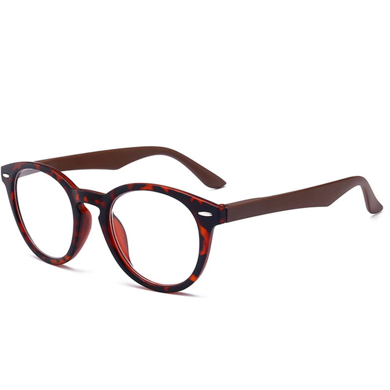 Gafas de lectura con montura ovalada de leopardo Retro para hombres y mujeres, lentes transparentes para presbicia, gafas con dioptrías + 1,0 a 4,0