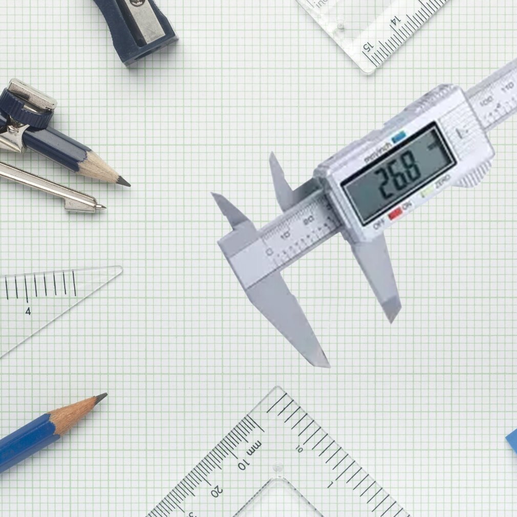 Electronic Digital Display Vernier Caliper 0-150Mm Plastic Digital Display Caliper Measurement Tool Inner