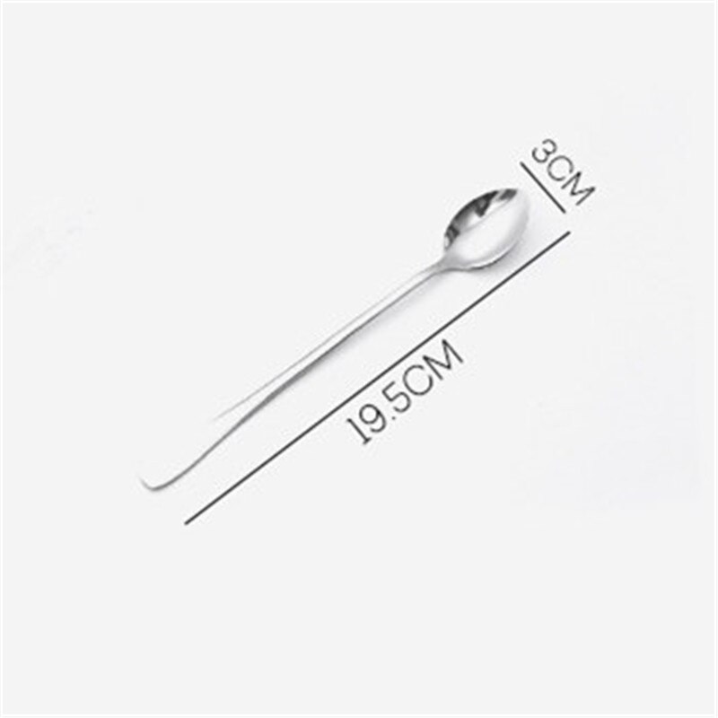 1Pc Lange Steel Koffielepel Roestvrijstalen Theelepel Ijs Dessert Thee Lepel Keuken Dingen Huishoudelijke Dingen