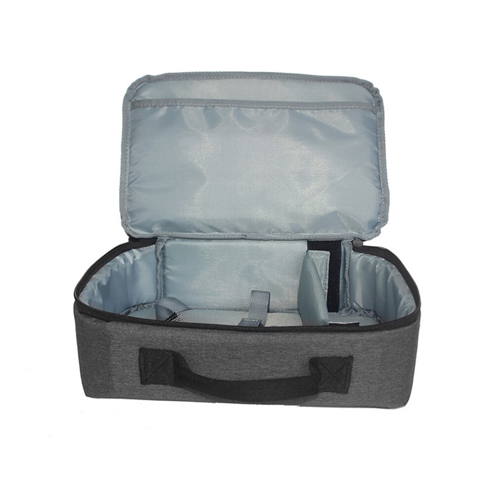 Sac de rangement de projecteur gris Portable, sac de transport universel, organisateur de rangement de voyage pour projecteurs et accessoires
