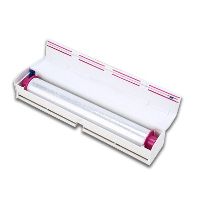 Food Plastic Cling Wrap Dispenser Preservative Film Cutter Kitchen Tool Accessories Cooking Tools C1210 j: Default Title