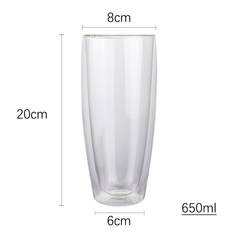 Strawberry Cute Glass Cup With Straw Transparent Water Cup Student Milk Heat Resistant Glass