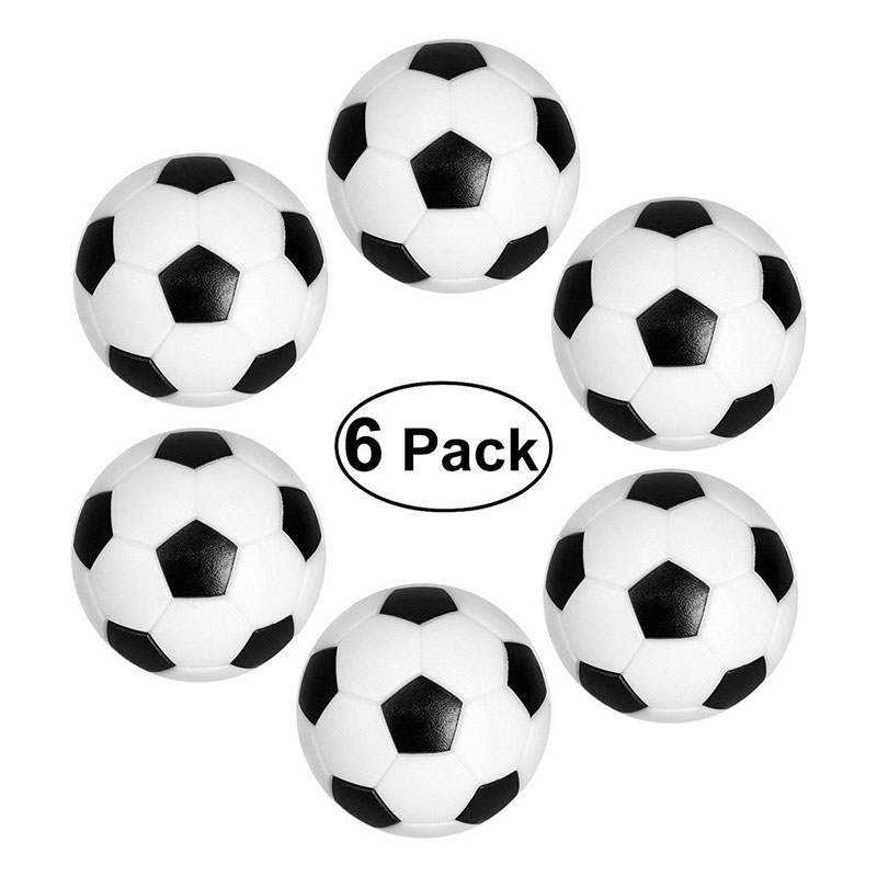 Balles de Table de rechange pour enfants, 6 pièces, 32mm 36mm, Mini baby-foot, football, jeux d&#39;intérieur, flexible, entrainement et détente