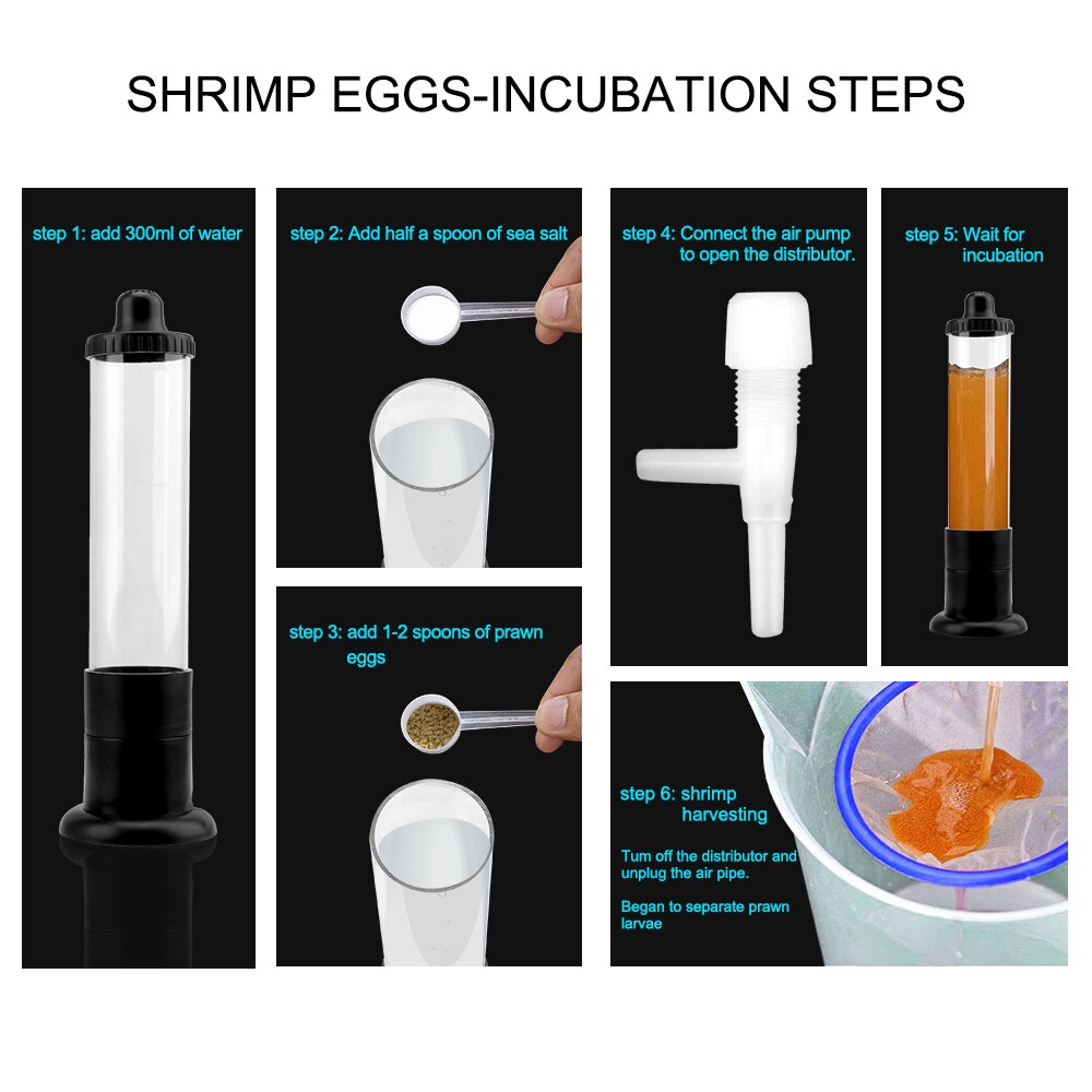 Fish Tank Brine Shrimp Hatcher Artemia Eggs Incubator for Aquarium Aquatic Animal Brine Shrimp Hatchery Hatching Equipment