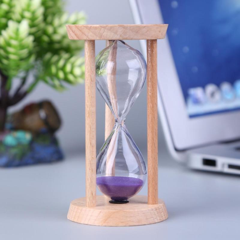 3 Minutes Wooden Hourglasses Sand Clock Sandglass Toothbrush Timer Kids