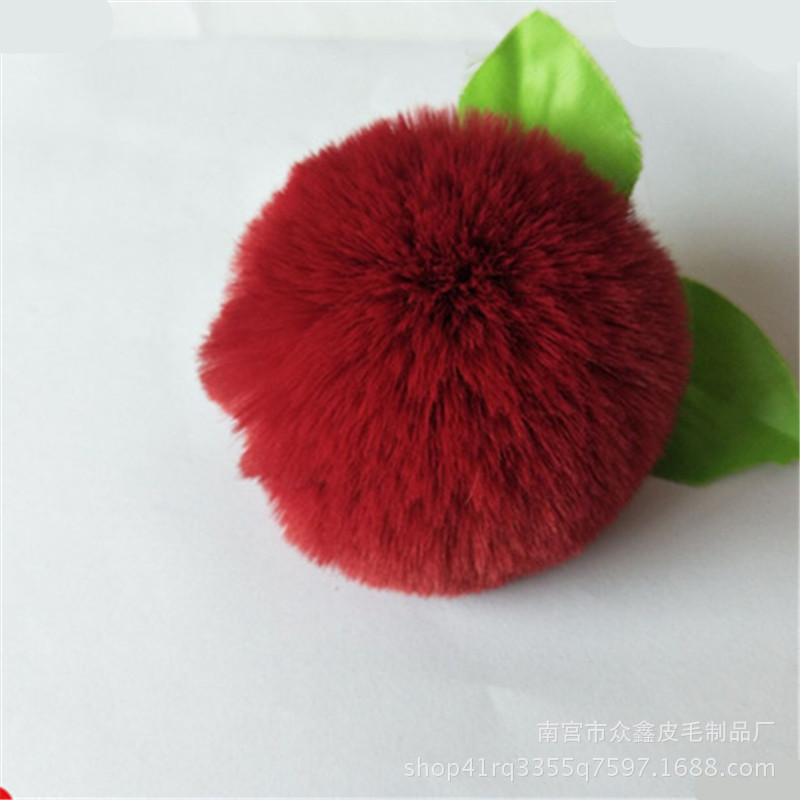 5 Stks/partij 8Cm Pluizige Faux Konijnenbont Bal Pompom Pluche Vrouwen Tas Auto Sieraden Voor Kleding Naaien Stof Accessoires faux Fur: 14