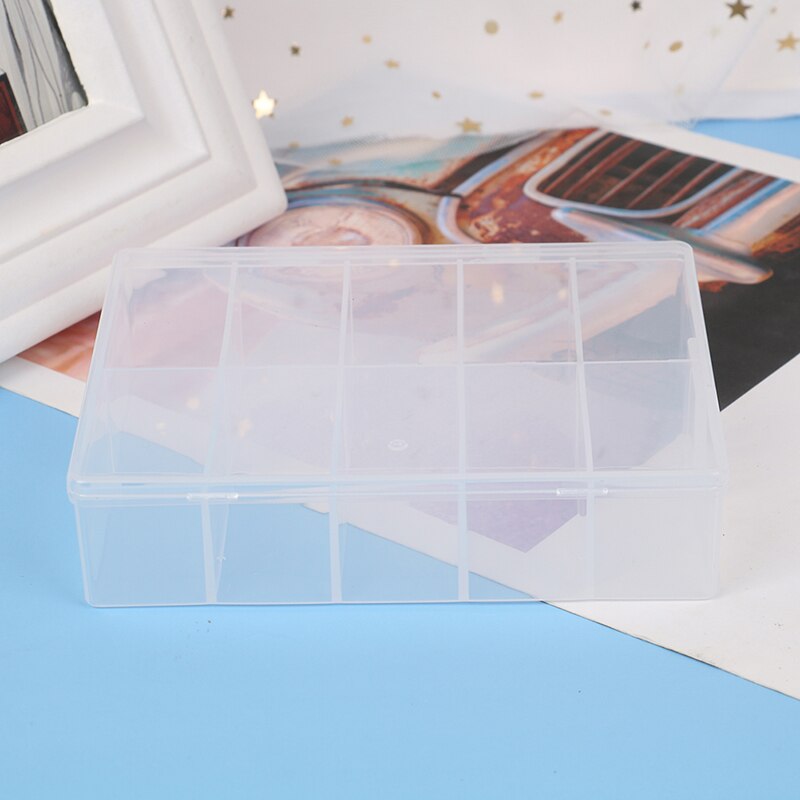 10 Cellen Opslag Strass Gereedschap Plastic Nail Art Lege Dozen Manicure Tool Case Box Container Organizer Voor Valse Tips Glitter