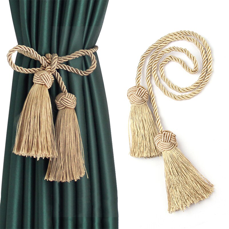 Porte-rideau à franges, 1 pièce, accessoires de salle, corde à boucle, tissage à la main, frange, Bandage, décoration de la maison
