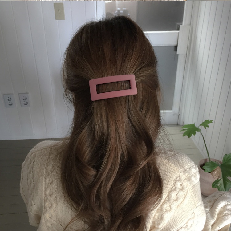 Koreaanse Matte Snap Haar Clips Elegante Haarspelden Paardenstaart Houder Haar Klauw Voor Vrouwen Meisjes Haarspelden Mode Haaraccessoires