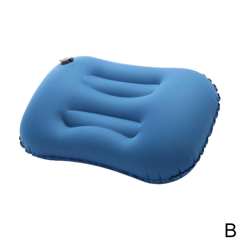 Inflatable Pillow, Camping, Outdoor Travel, Hiking Pillow, Square Pillow Pillow, M2L1: Blue