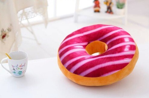 40 centimetri Divertente Ciambella Al Cioccolato Divano Cuscino del Sedile Di Natale Ciambelle Cuscino di Natale Kid Present Giocattolo di Riempimento del Cotone DEI PP Cura Della Mano Auto stuoie: 12