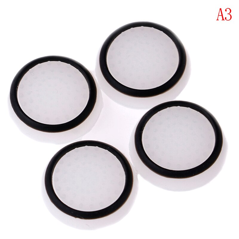 4Pcs Silicone Analog Thumb Stick Grip Cover for Play Station 4 PS4 Pro Slim for PS3 Controller Thumbstick Caps for Xbox: 3