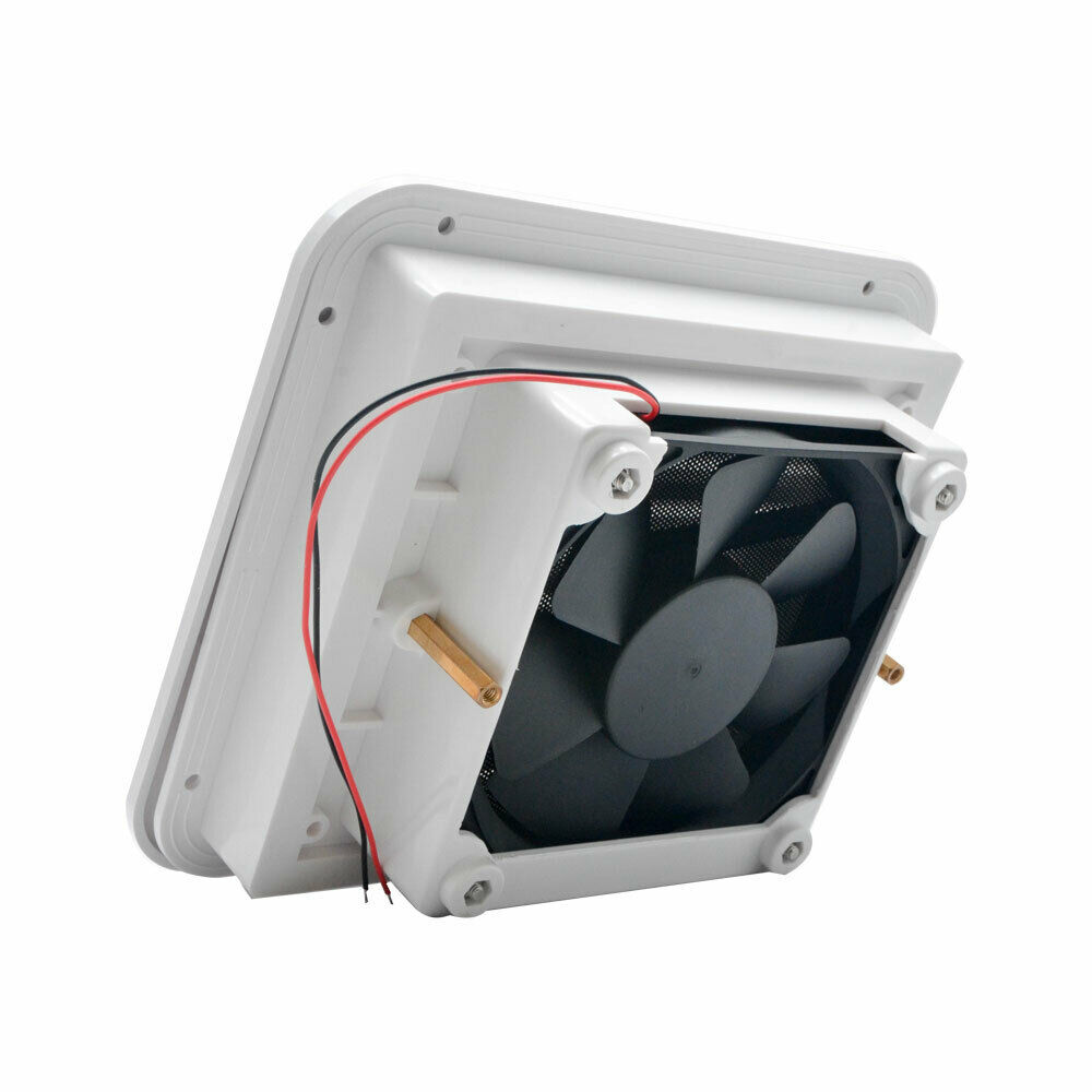 12V Ventilator Wit Caravan Camper Kant Uitlaat Air Vent Stofdicht Voor Rv Caravan Camper Side Trailer